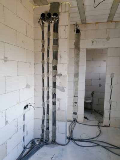 Elektroinštalácia v novostavbe rodinného domu Brezno