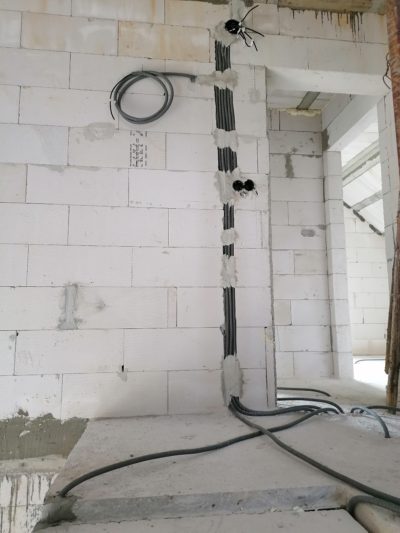 Elektroinštalácia v novostavbe rodinného domu Brezno